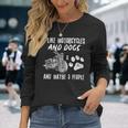 I Like Motorcycles And Dogs And Maybe 3 People Langarmshirts Geschenke für Sie