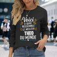 Theo -Oici À Quoi Ressemble Le Meilleur Du Monde T-shirt à manches longues Cadeaux pour elle
