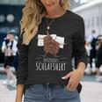 Official Scottish Highland Cow Sleep Langarmshirts Geschenke für Sie