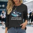 Offizielles Schlaf Boston Terrier Hund Hunde Liebhaber Langarmshirts Geschenke für Sie
