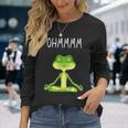 Ohmmmm With Saying Frog Meditation S Langarmshirts Geschenke für Sie