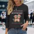 Her Otter Half His Otter Half Christmas Ugly Sweater Couple Langarmshirts Geschenke für Sie