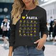 Pastaarieties Spaghetti Noodles Italy Pasta S Langarmshirts Geschenke für Sie