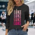Personalized Name Luke I Love Luke Vintage Long Sleeve T-Shirt Gifts for Her