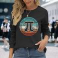 Pi Day Retro Pi Symbol Math Teacher Nerd Geek 314 Long Sleeve T-Shirt Gifts for Her
