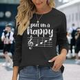 Put On A Happy Face Music Gráfico Divertido Para El Músico Camiseta de manga larga Regalos para ella