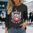 Lets Rock Rock & Roll Guitare Électriqueintage Rock Concert T-shirt à manches longues Cadeaux pour elle