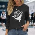 Salvar A Las Ballenas Camiseta de manga larga Regalos para ella