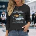 Snow Plough Saying Winter Service Snow Clearing Device Snow Plough Langarmshirts Geschenke für Sie