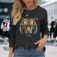 Tigre Animal Arte Diseño Tigre Camiseta de manga larga Regalos para ella