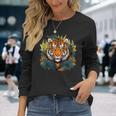 Tigre Colorido I Tigre Para Niños Camiseta de manga larga Regalos para ella