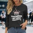 Trainer With Heart Fitness Dance Football Farewell Langarmshirts Geschenke für Sie