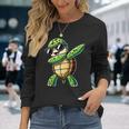 Turtle Dabbing Turtle With Toad Motif Langarmshirts Geschenke für Sie