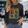 Vintage January 1995 28Th Birthday Langarmshirts Geschenke für Sie