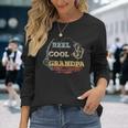 Vintage Reel Cool Grandpa Fisherman Father's Day Fishing Long Sleeve T-Shirt Gifts for Her