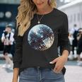 Vintage Retro Disco Ball Retro 1980S Dj Mirror Ball Langarmshirts Geschenke für Sie