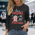 Von Films And Popcorn Cinema Evening Langarmshirts Geschenke für Sie