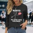 Warte Du Hast Waserloren Lustiger Spruch Langarmshirts Geschenke für Sie