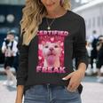 Zertifiziertes Freak Cat Meme Langarmshirts Geschenke für Sie