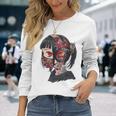 Anime Manga Gráfico Ojos Rojos Arte Anime Camiseta de manga larga Regalos para ella