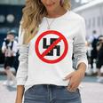 Anti-Nazi Anti-Facist Anti-Dictators Anti-Evil Long Sleeve T-Shirt Gifts for Her