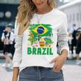 Brazil Flag Outfit Idea For Children Brazil & Brazilian Flag Yellow Langarmshirts Geschenke für Sie