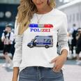 Children's Cool Police Motif With Car Langarmshirts Geschenke für Sie