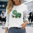 Chill Ma Bong Kiffer Cannabis Chill Toad Joint Langarmshirts Geschenke für Sie