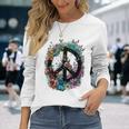 Cravate De Costume Hippie Avec Symbole De La Paix Des Années 60 Et 70 T-shirt à manches longues Cadeaux pour elle
