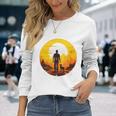 Der Mit Dem Hund Geht Lustiger Gassi Geh Spruch Hunde Herren Langarmshirts Geschenke für Sie