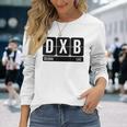 Dxb Dubai Arabic Emirate Travel Souvenir Langarmshirts Geschenke für Sie