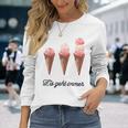 Eis Geht Immer Saying Ice Lover Langarmshirts Geschenke für Sie