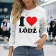 Me Encanta Lodz Camiseta de manga larga Regalos para ella