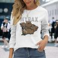 Rock Hyrax Meme Dassie Cute Animal Lover Gray Langarmshirts Geschenke für Sie