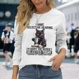 I Have Selective Hearing You Werent Selected Cat Humor Long Sleeve T-Shirt Gifts for Her