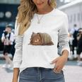 Idee Cadeau Citation Drôle Ours Brun En Hibernation T-shirt à manches longues Cadeaux pour elle