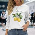 La Dolceita Lemon Italian Summer Limoncello Amalfi Coast Langarmshirts Geschenke für Sie