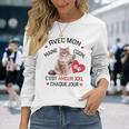 Maine Coon Cadeau Propriétaire Maine Coon Humour Chat Mignon T-shirt à manches longues Cadeaux pour elle