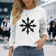 Symbole De L'étoile Du Chaos Punk Métal Pentagramme Anarchie T-shirt à manches longues Cadeaux pour elle
