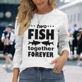 Two Fish Together Forever Angler Langarmshirts Geschenke für Sie