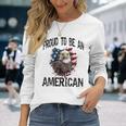 Usa American Flag Tourist Holiday America Langarmshirts Geschenke für Sie