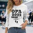 Zum Opa Beförders 2025 Gray Langarmshirts Geschenke für Sie