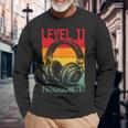 11 Geburtstag Jungenideo Gamer Level 11 Unlocked Jungs Langarmshirts Geschenke für alte Männer