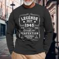 1945 Birthday Man 80Th Decoration 80S 80Th Birthday Langarmshirts Geschenke für alte Männer