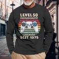 1975 Geburtstag Mann 50 Jahre Deko Lustig 50Er Geburtstag Langarmshirts Geschenke für alte Männer