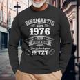 1976Intage Unique Since 1976 Birth Year 1976 Langarmshirts Geschenke für alte Männer