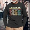 58Th Birthday Originalintage 1966 Year 1966 Langarmshirts Geschenke für alte Männer