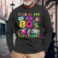 This Is My 80S Costume 80'S Style Eighties Retro Party Long Sleeve T-Shirt Gifts for Old Men