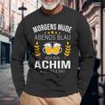 Achim Name Idea Birthday Saying Langarmshirts Geschenke für alte Männer