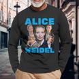 Alice Weidel Fan Merch Blue Langarmshirts Geschenke für alte Männer